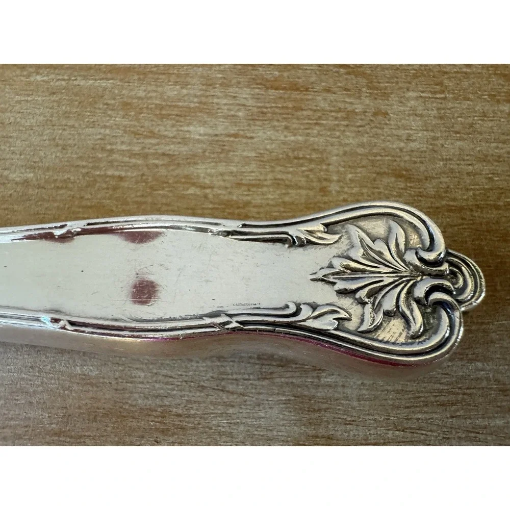 Antique English Victorian Crumb Tray Scoop Silver Plated